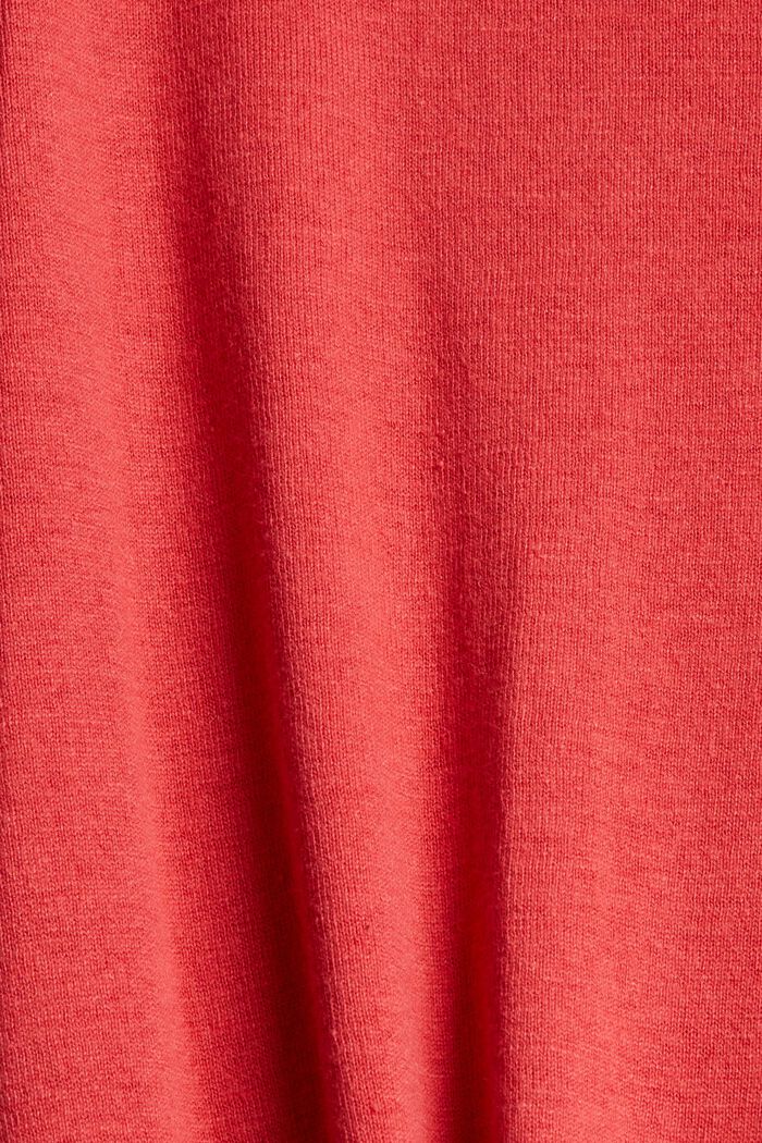 Pullover i strik med hør, RED, detail image number 1