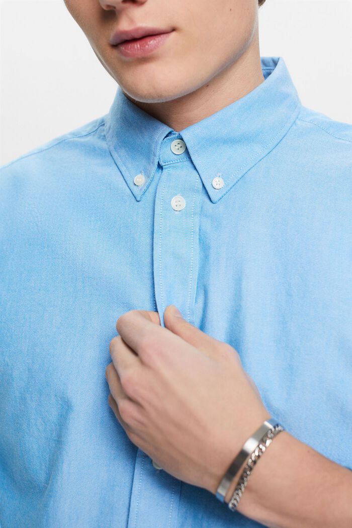 Oxfordskjorte i bomuld, BLUE, detail image number 2