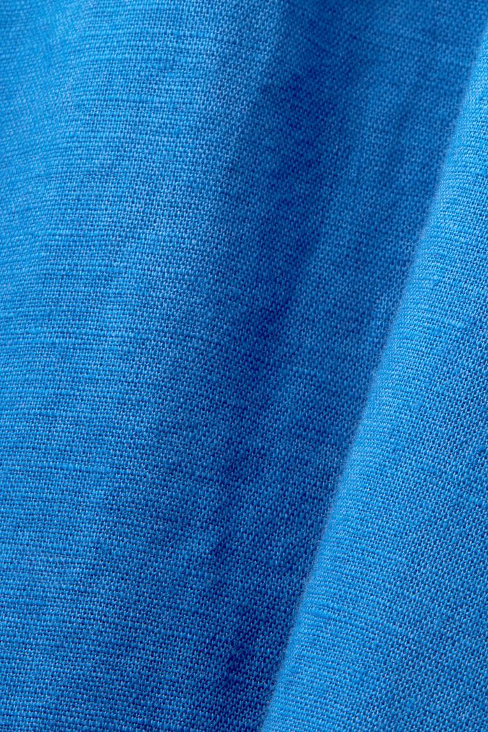 Minikjole, hør-/bomuldsmiks, BRIGHT BLUE, detail image number 5