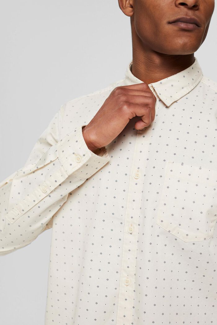 Skjorte med print, i 100% økologisk bomuld