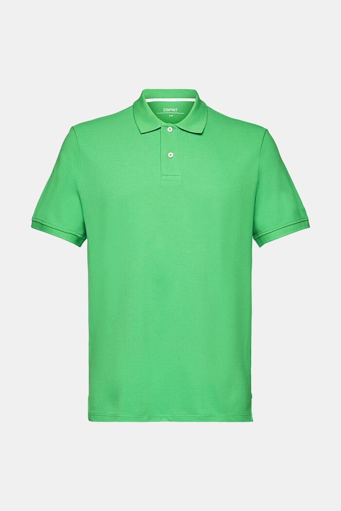Poloshirt i slim fit, GREEN, detail image number 7