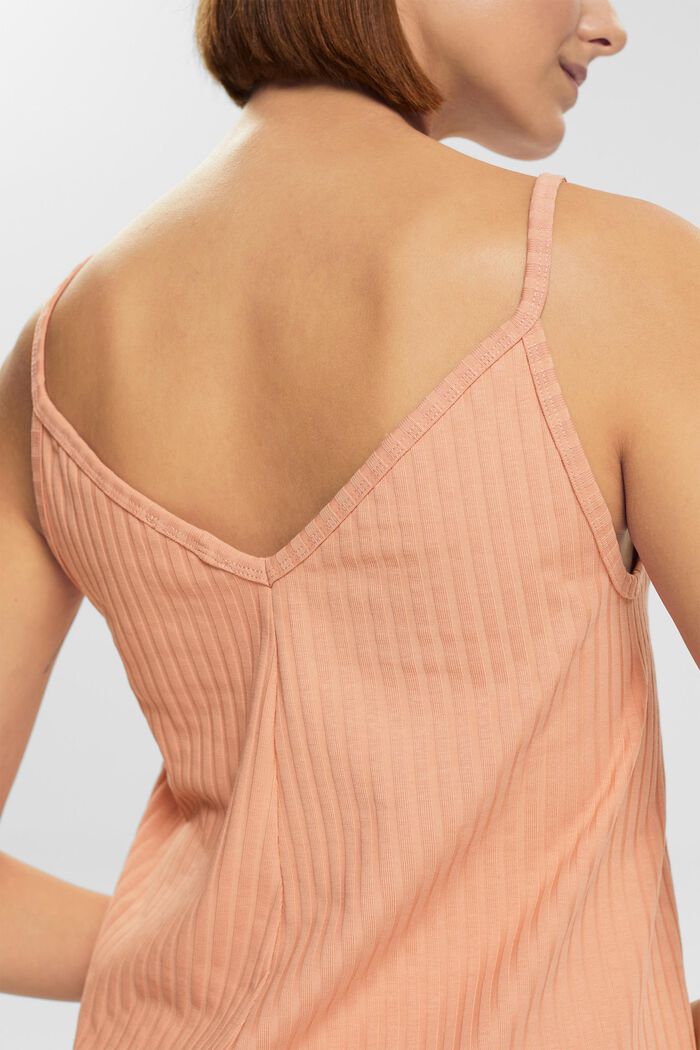 Tanktop i riblook, DUSTY NUDE, detail image number 3