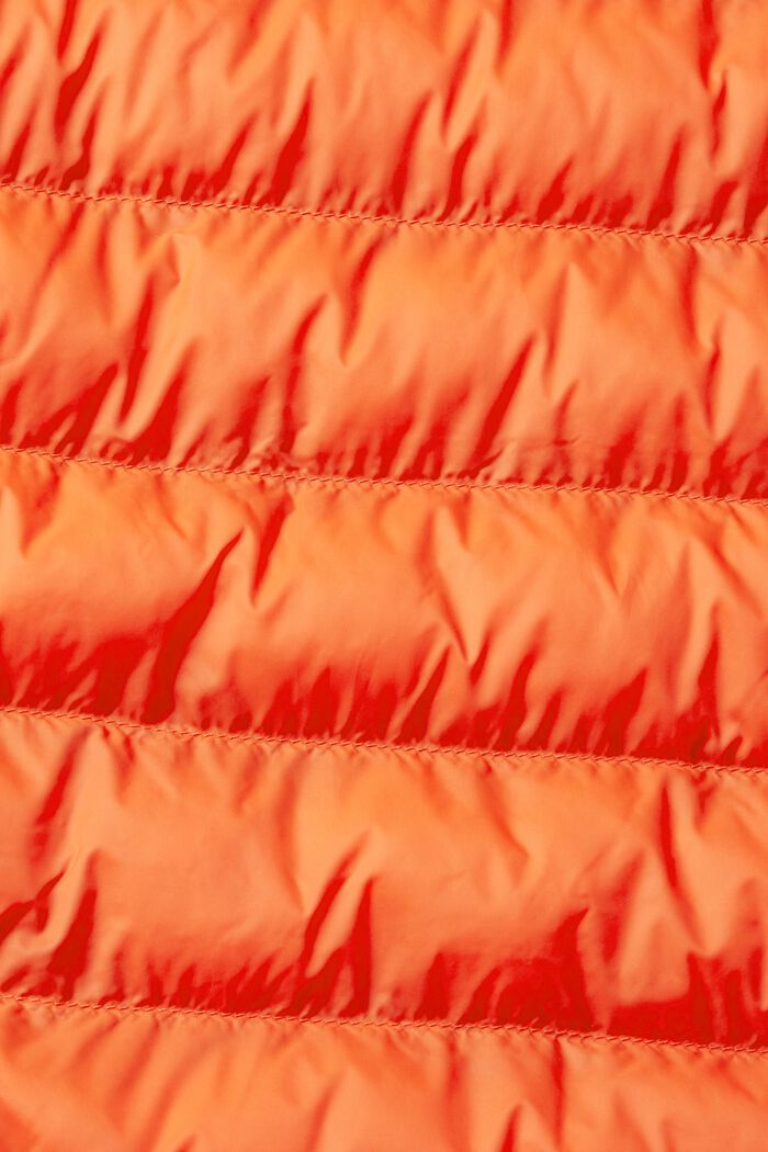 Quiltet jakke med høj krave, RED, detail image number 1