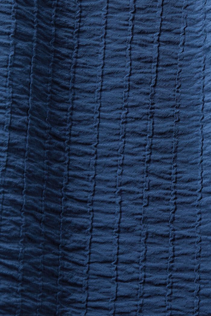 Tekstureret bluse med lange ærmer, GREY BLUE, detail image number 1