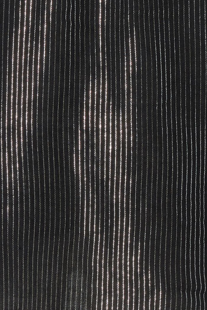 Bluse med standkrave og glimmerstriber, BLACK INK, detail image number 3