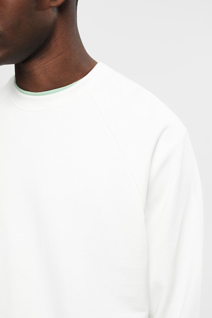 Relaxed fit sweatshirt i bomuld, OFF WHITE, detail image number 2