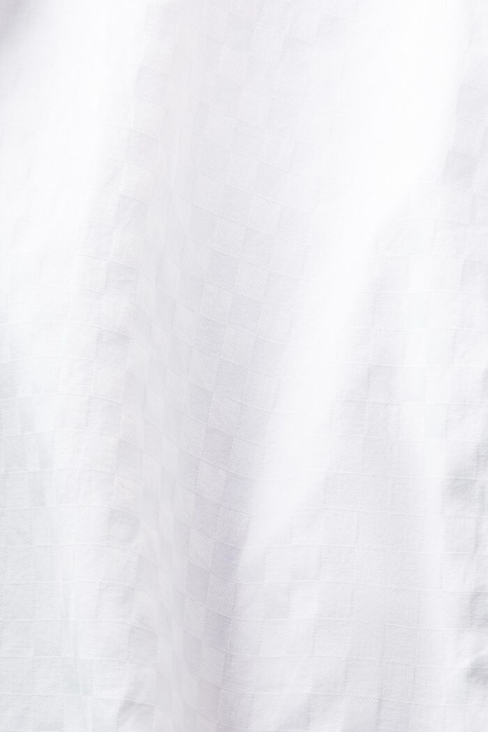 Jacquard-skjorte i bomuld, WHITE, detail image number 5