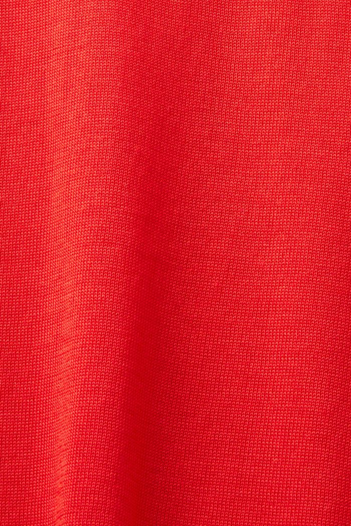 Langærmet sweater med rullekrave, RED, detail image number 4