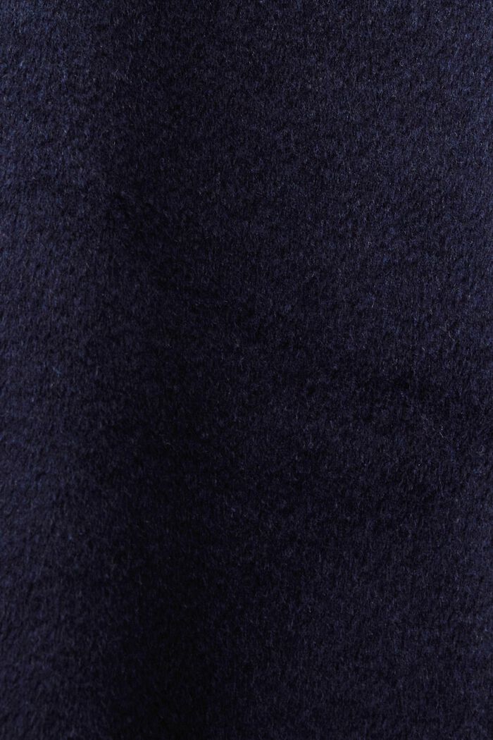 Af genanvendte materialer: frakke med uld, NAVY, detail image number 6