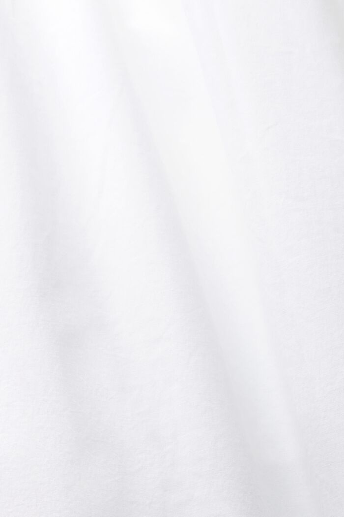 Poplin-midikjole med stivere, WHITE, detail image number 5