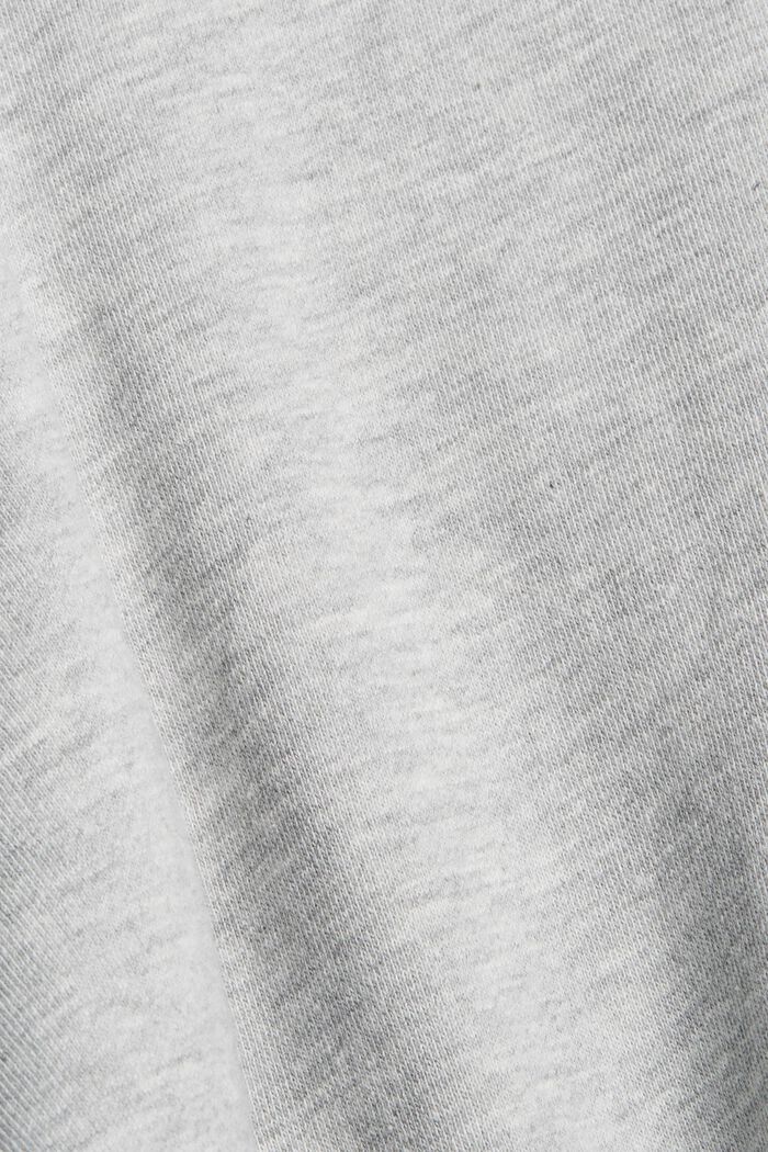 Oversized sweatshirt af økologisk bomuld, LIGHT GREY, detail image number 4