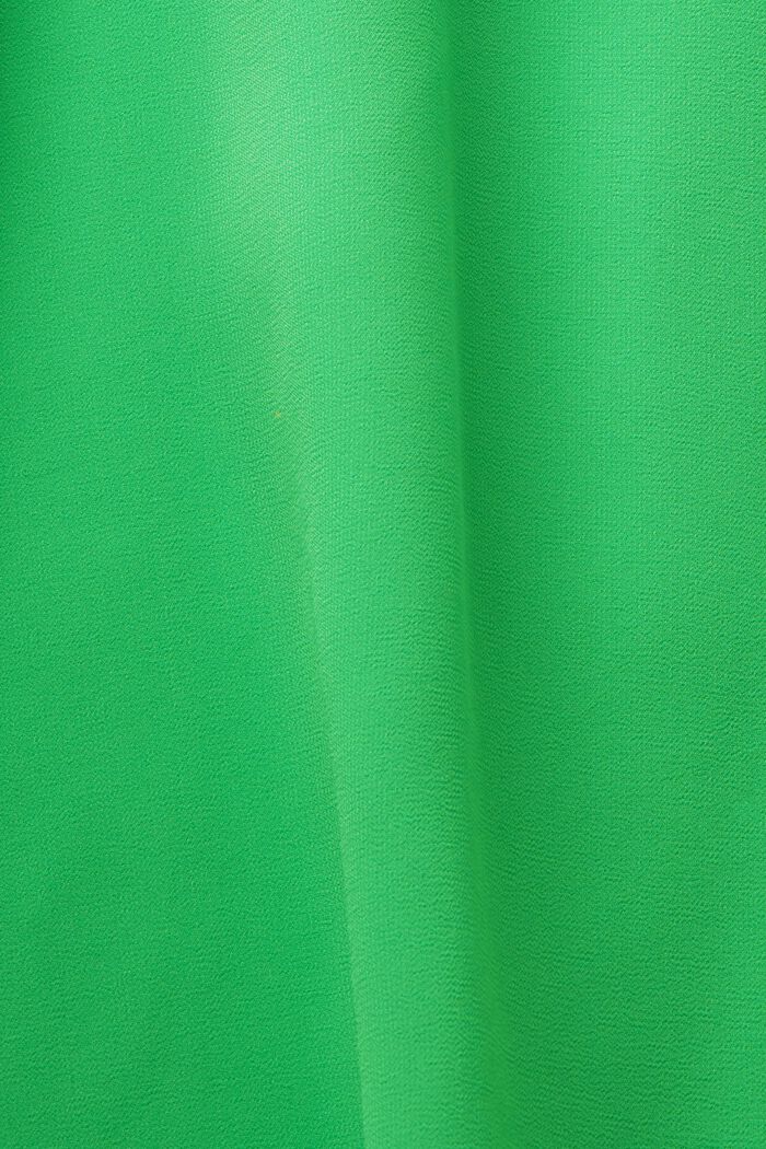 Ærmeløs bluse i crepe chiffon, CITRUS GREEN, detail image number 5