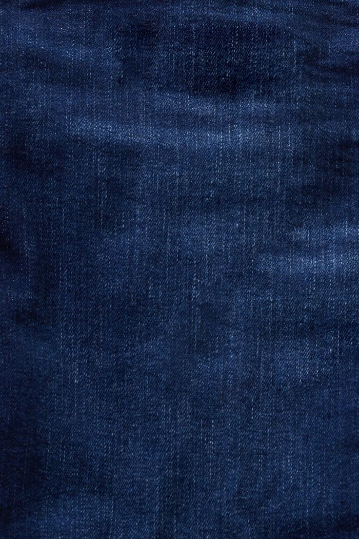 Capri-jeans af økologisk bomuld, BLUE DARK WASHED, detail image number 6