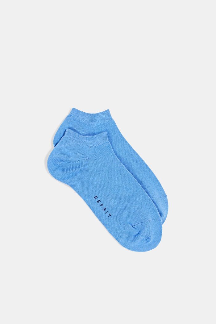 2-pak sokker, økologisk bomuld, CORNFLOWER BLUE, detail image number 0