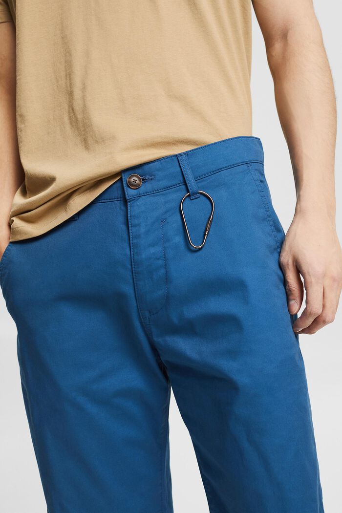 Korte bukser i økologisk bomuld, BLUE, detail image number 2