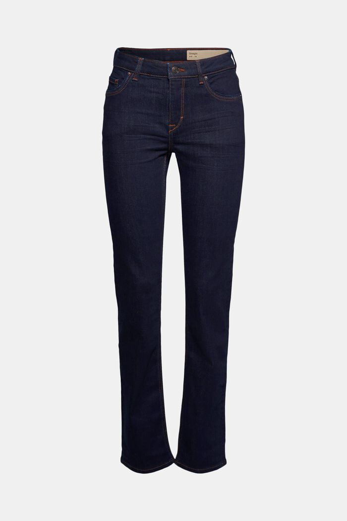 Superstretch-jeans med økologisk bomuld, BLUE RINSE, detail image number 0