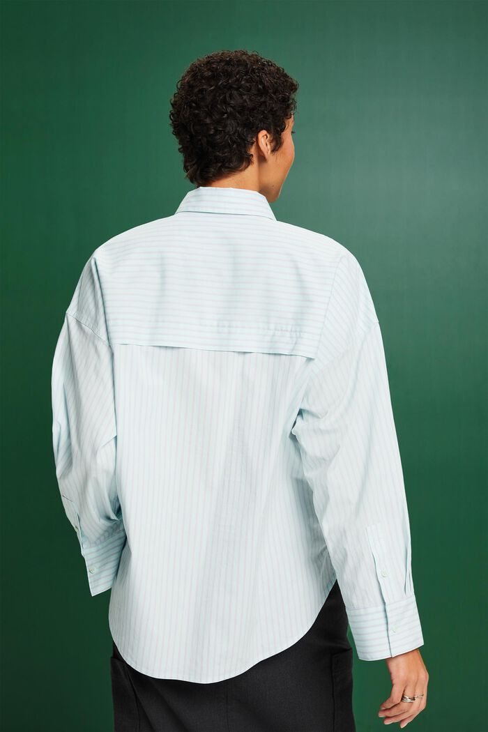 Stribet button down-skjorte, MINT/LAVENDER, detail image number 2
