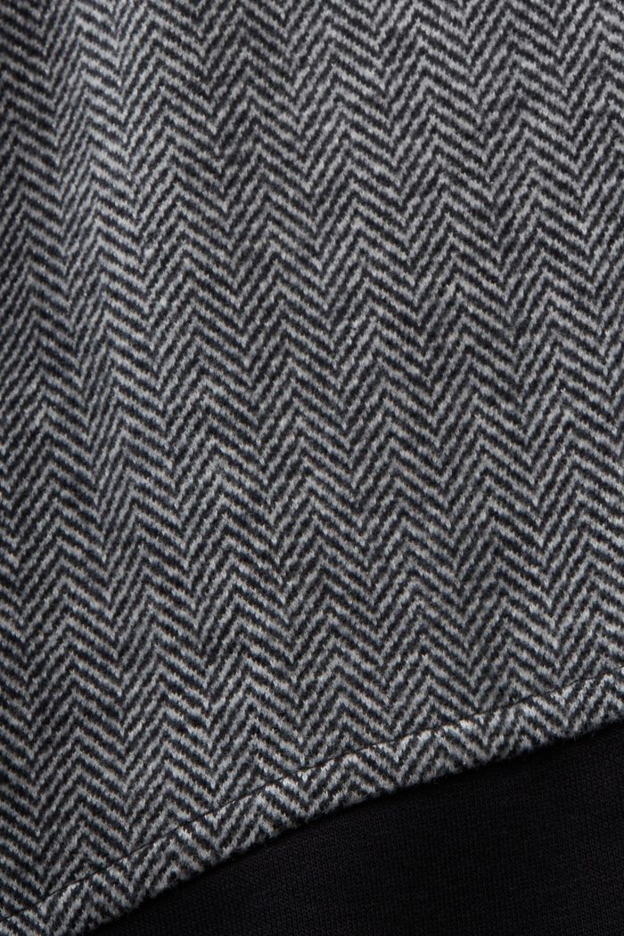 Træningstop med lynlås i fuld længde og hætte, BLACK, detail image number 5