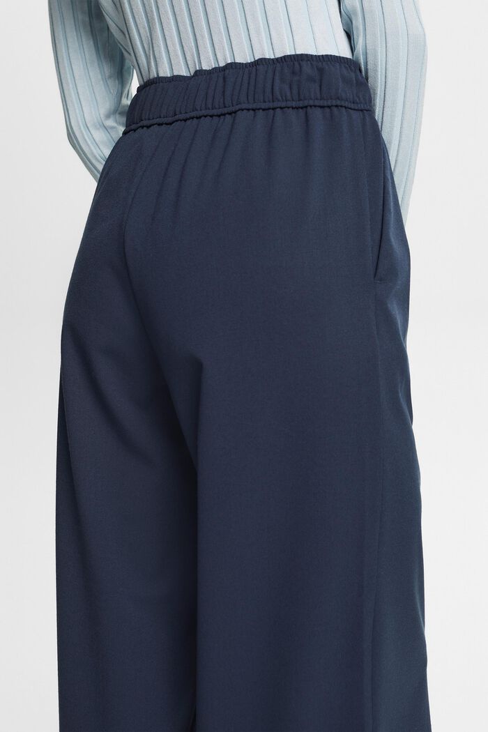 Pull on-bukser med vide ben, PETROL BLUE, detail image number 4
