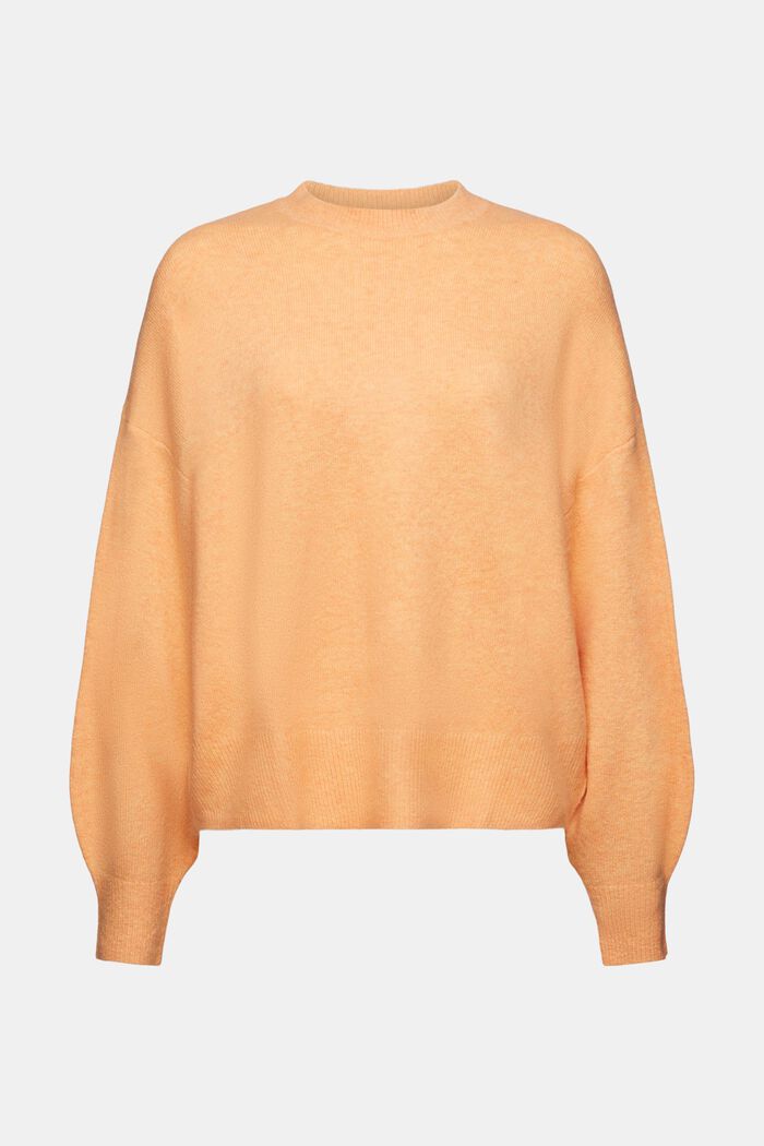 Sweater i uldmiks med rund hals, PEACH, detail image number 6