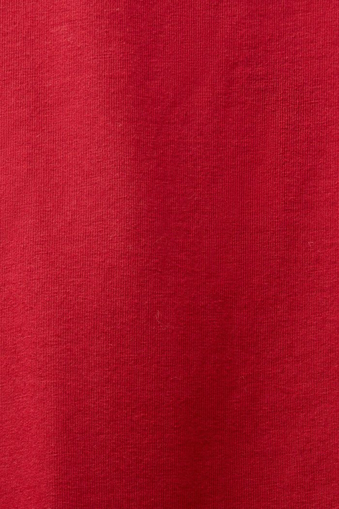 Ternet pyjamassæt i flonel, NEW RED, detail image number 4