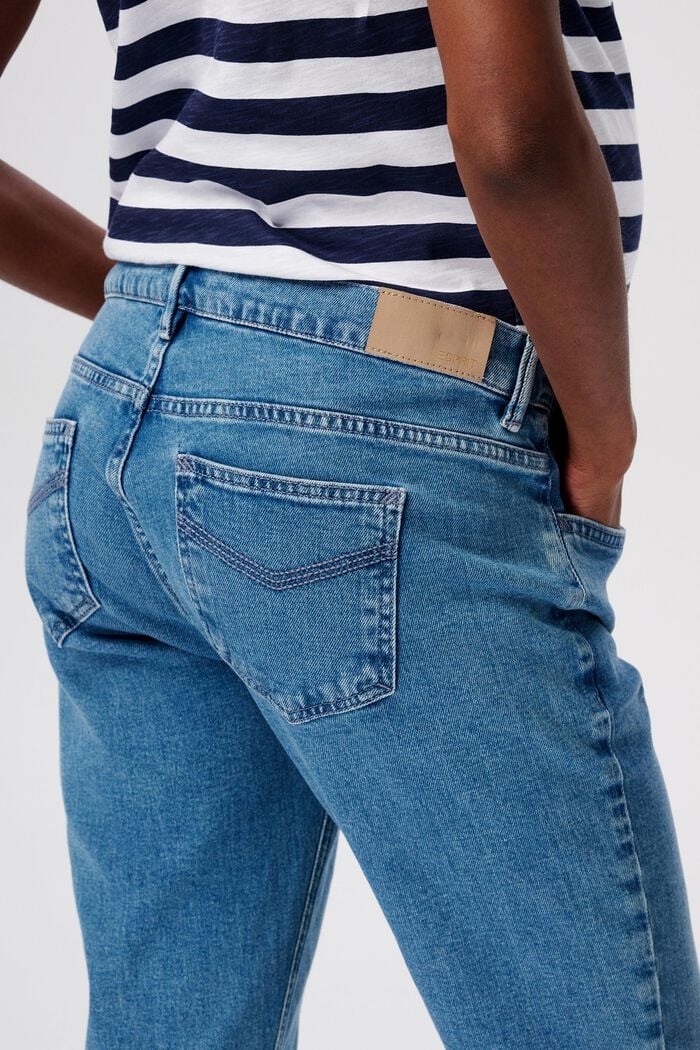 MATERNITY cropped jeans med høj støttelinning, MEDIUM WASHED, detail image number 1