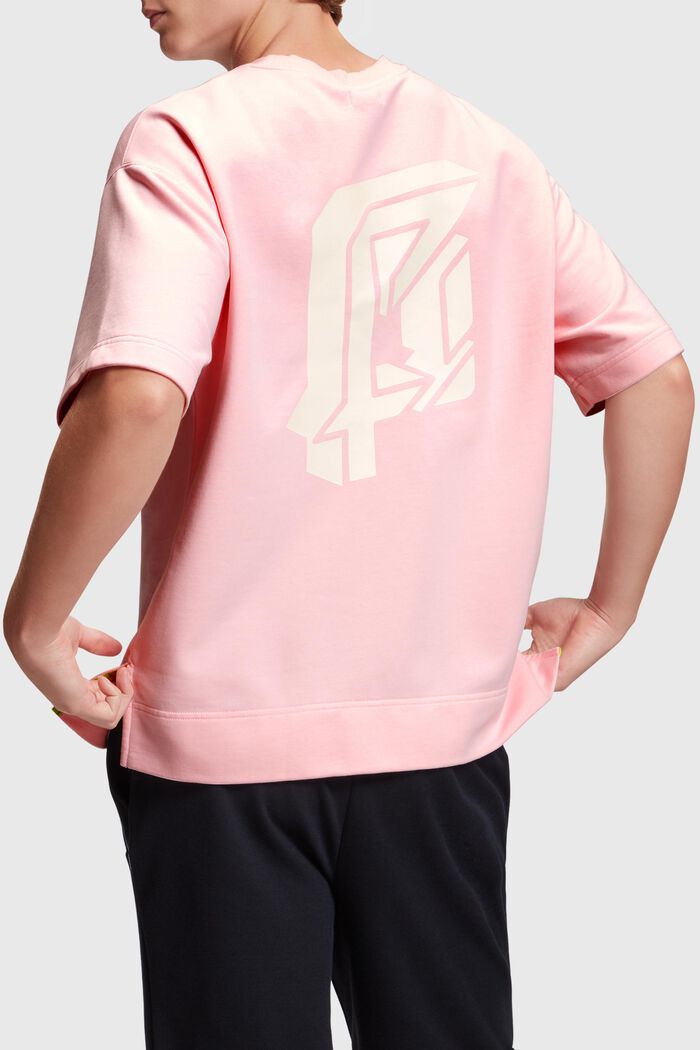 Relaxed Fit sweatshirt med neonprint, LIGHT PINK, detail image number 1