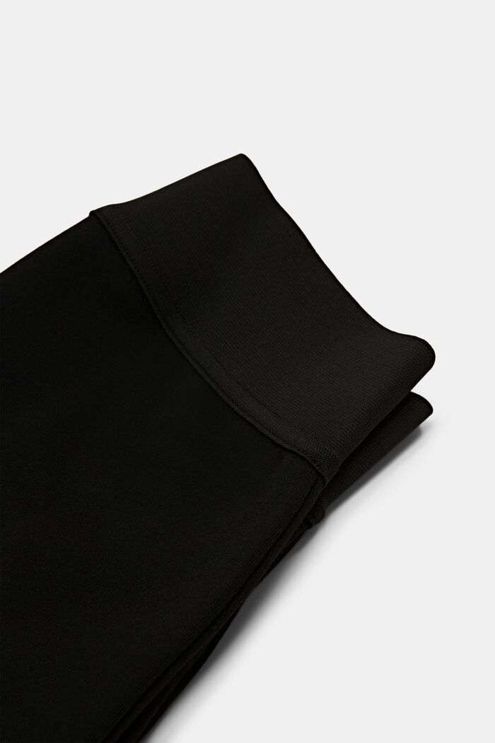 Ankellange leggings, comfy-linning, BLACK, detail image number 1