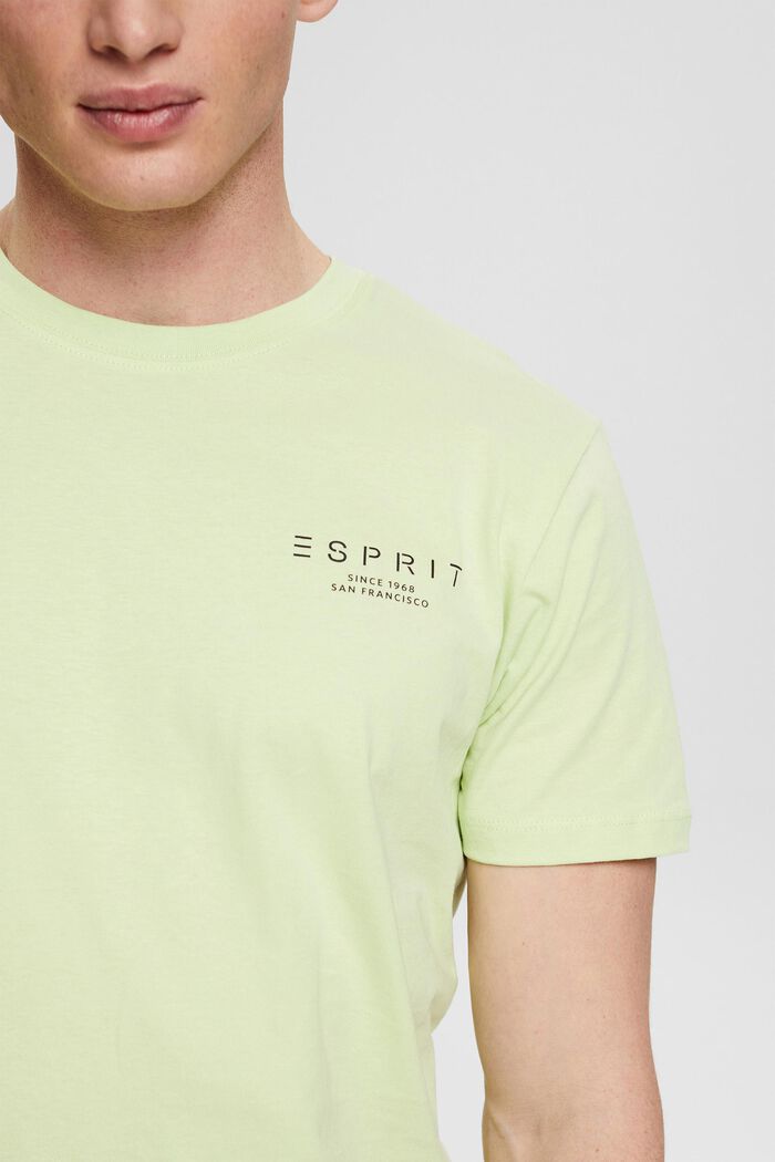 T-shirt i jersey med logoprint, LIGHT GREEN, detail image number 1
