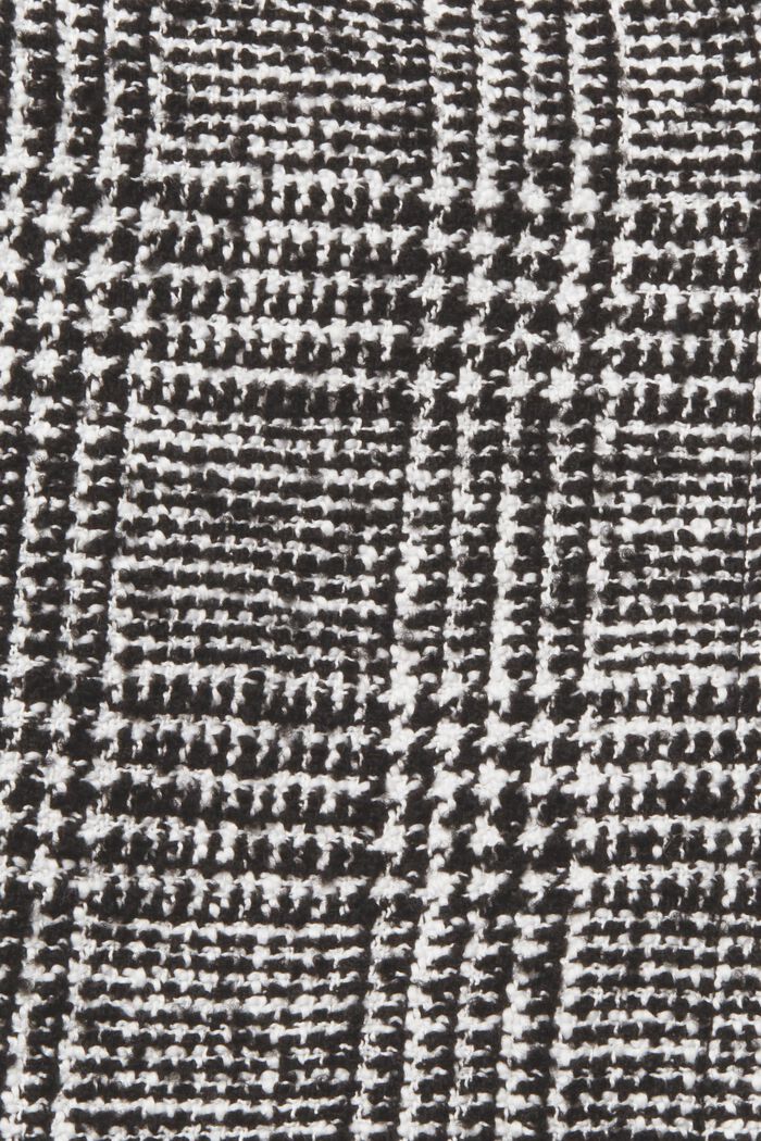 Termet jakke lavet af blandet uld, BLACK, detail image number 6