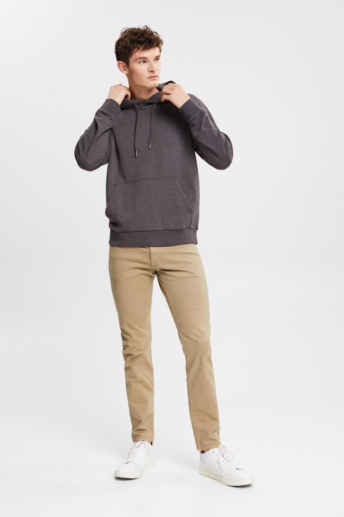 Genanvendte materialer: Sweatshirt med hætte, DARK GREY, detail image number 4