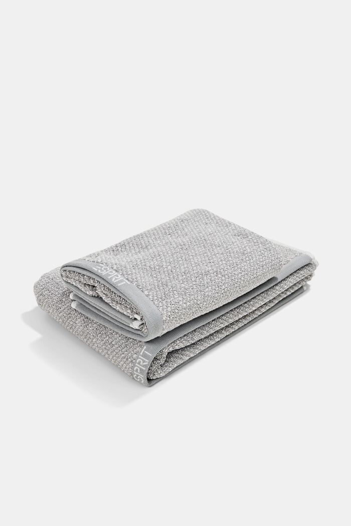 Håndklæde i 100% bomuld, STONE, overview
