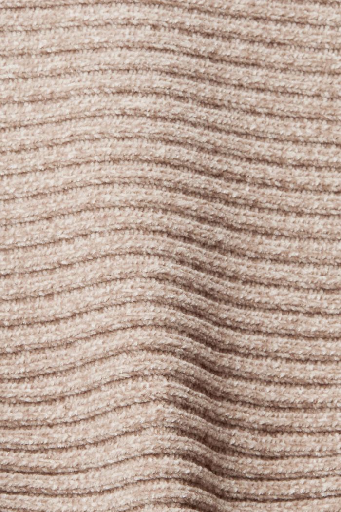 Pullover i chenille med flagermusærmer, TAUPE, detail image number 5
