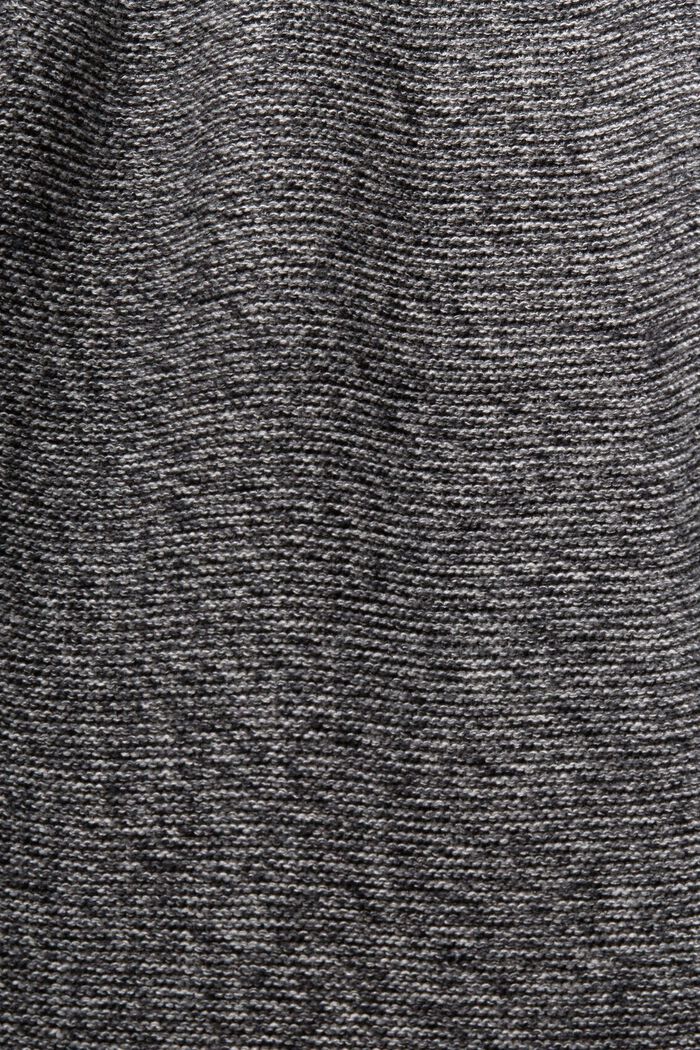 Marmoreret striksweater, BLACK, detail image number 1