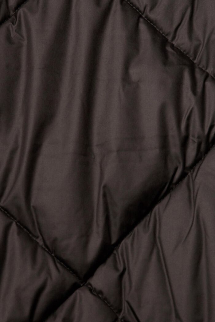 Lang quiltet vest, BLACK, detail image number 1