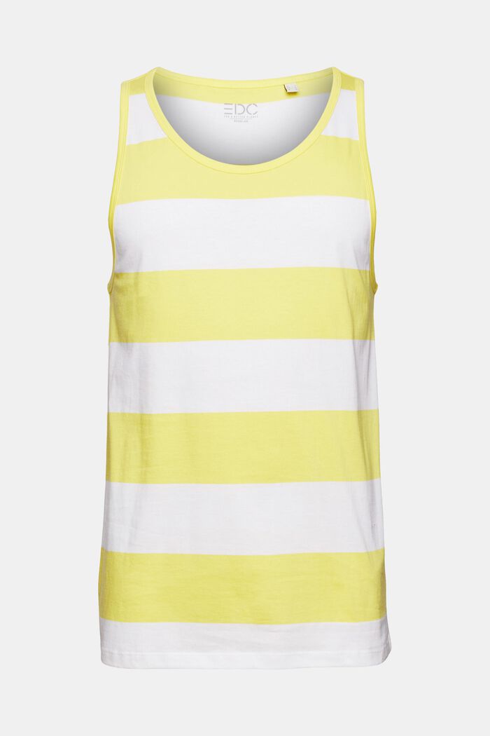 Tanktop med striber, YELLOW, overview
