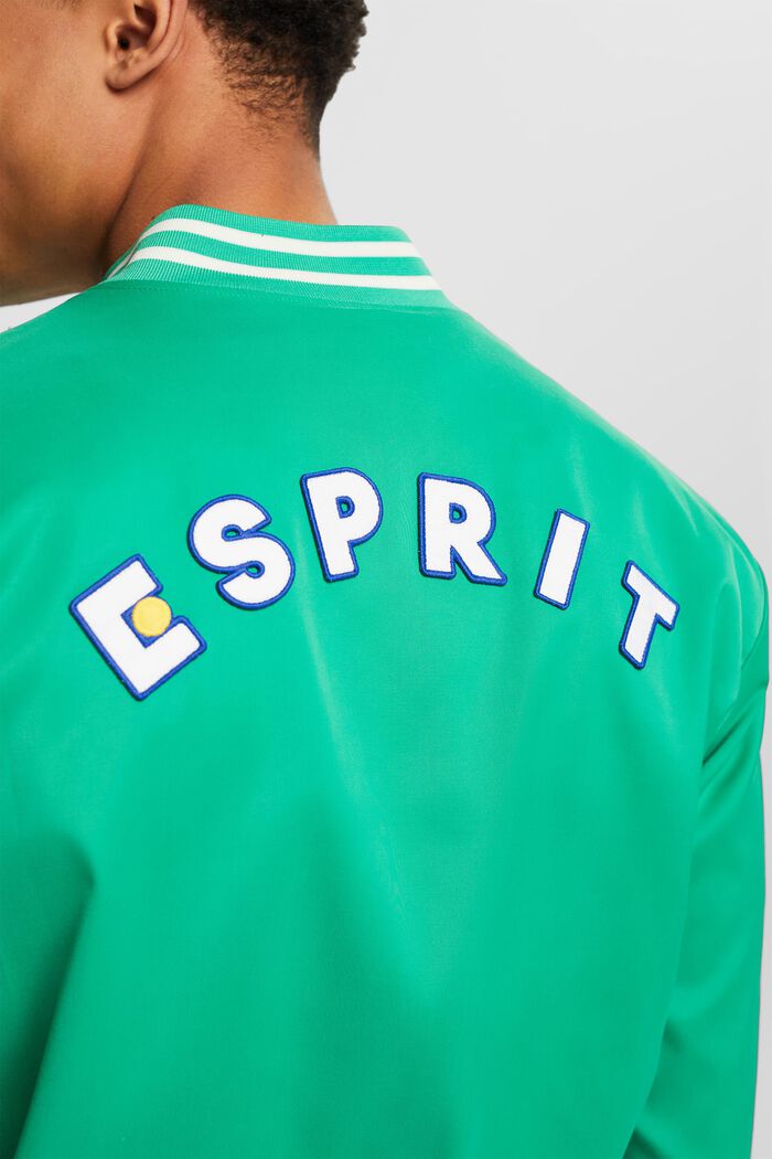 Varsity-jakke med logo, GREEN, detail image number 4