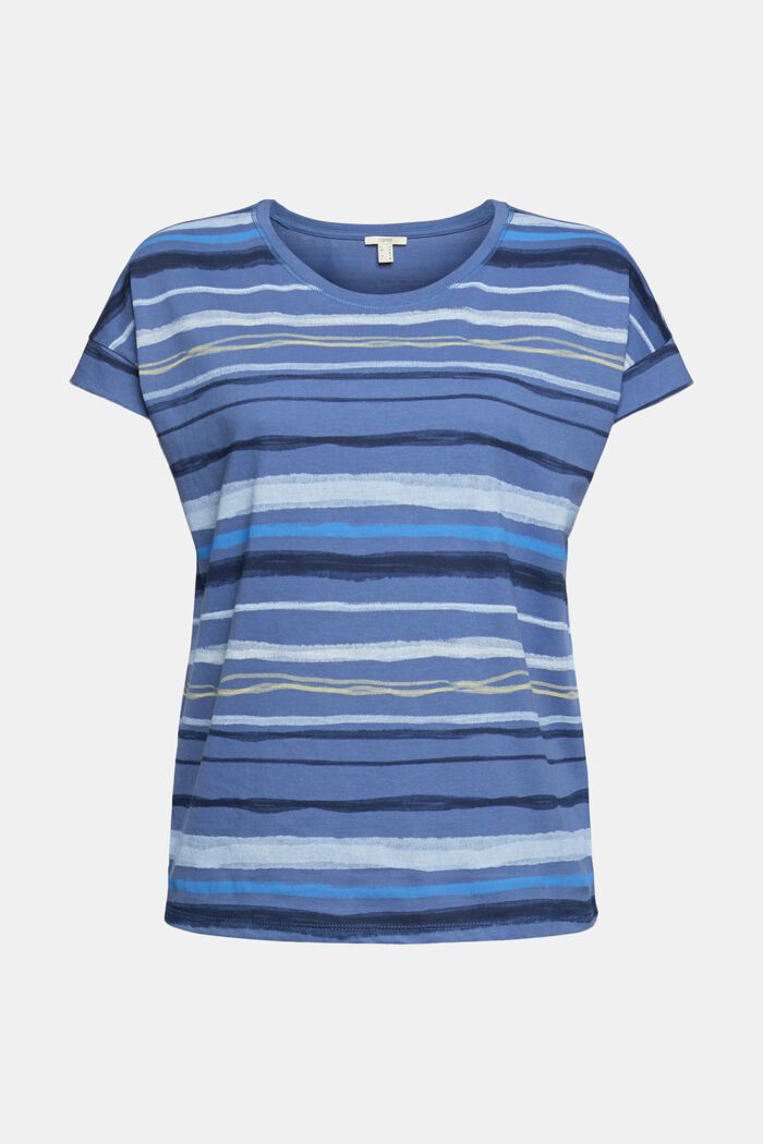 T-shirt med print, 100% bomuld, BLUE LAVENDER, detail image number 2