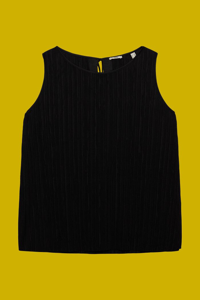 CURVY plisseret jerseytop, BLACK, detail image number 5