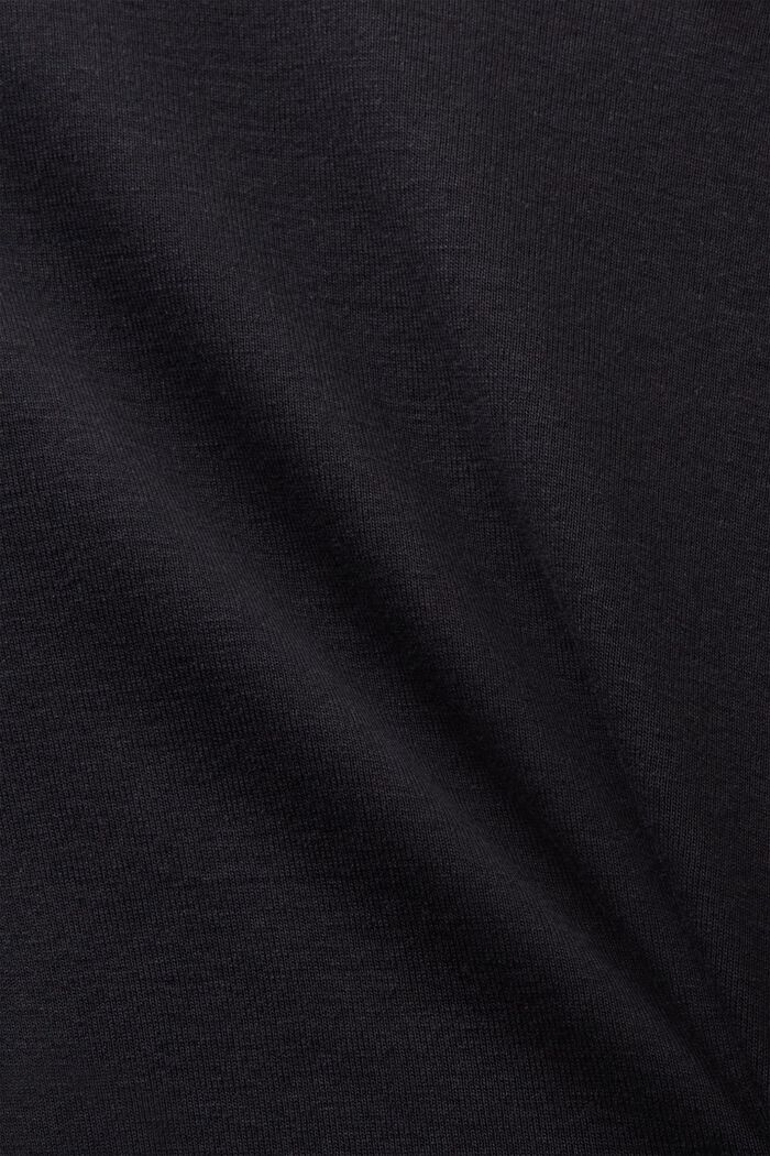 Kortærmet T-shirt i bomuld, BLACK, detail image number 5