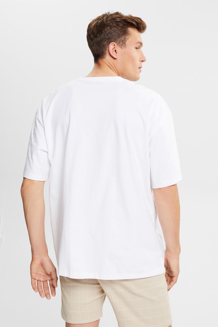 Oversized jersey-T-shirt, WHITE, detail image number 3