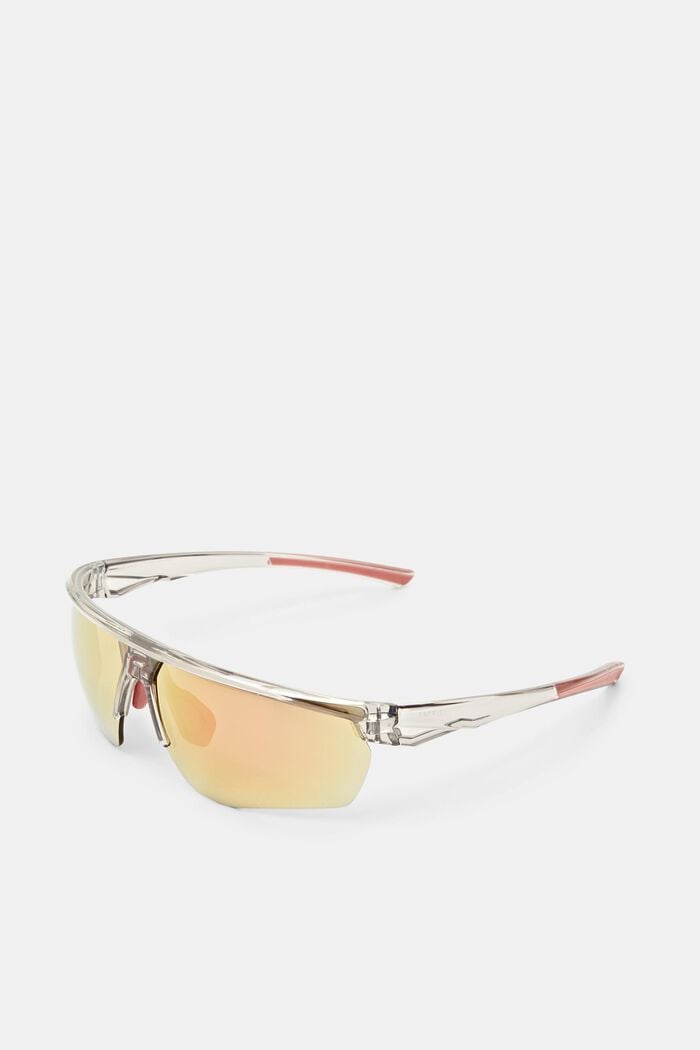 Unisex sportssolbriller med spejlrefleks, GREY, detail image number 0