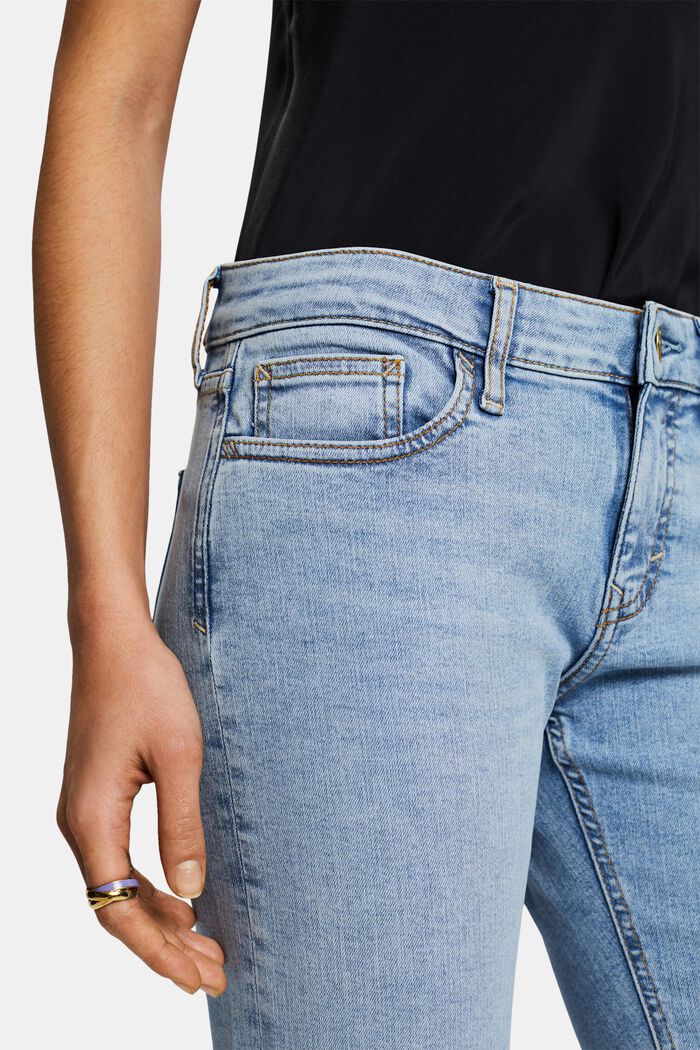 Slim jeans med mellemhøj talje, BLUE LIGHT WASHED, detail image number 2