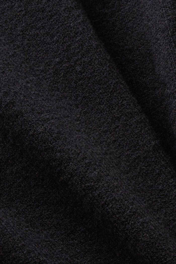 Langærmet sweater med V-hals, BLACK, detail image number 5