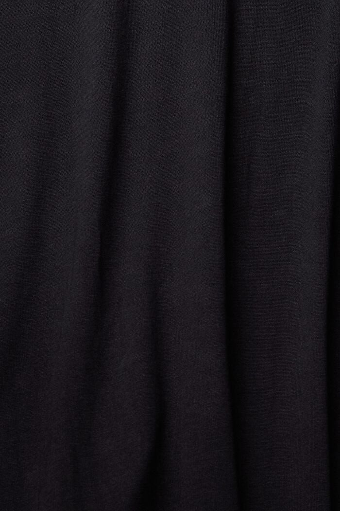 Langærmet top med knapper, LENZING™ ECOVERO™, BLACK, detail image number 5