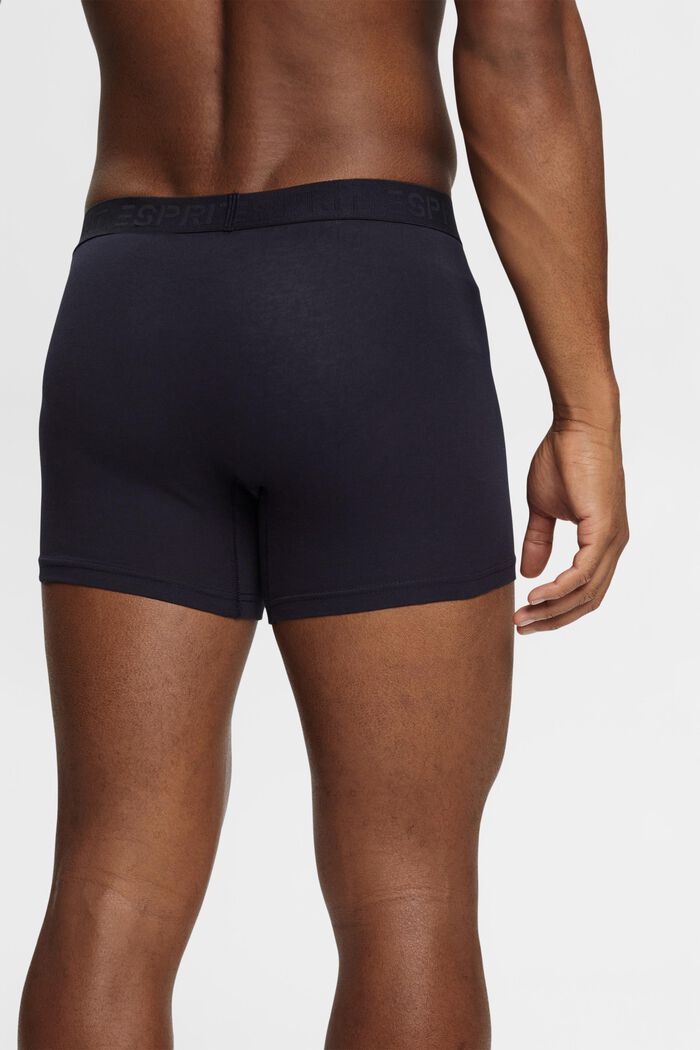 Multipakke med lange shorts i bomuldsstretch til mænd, NAVY, detail image number 3