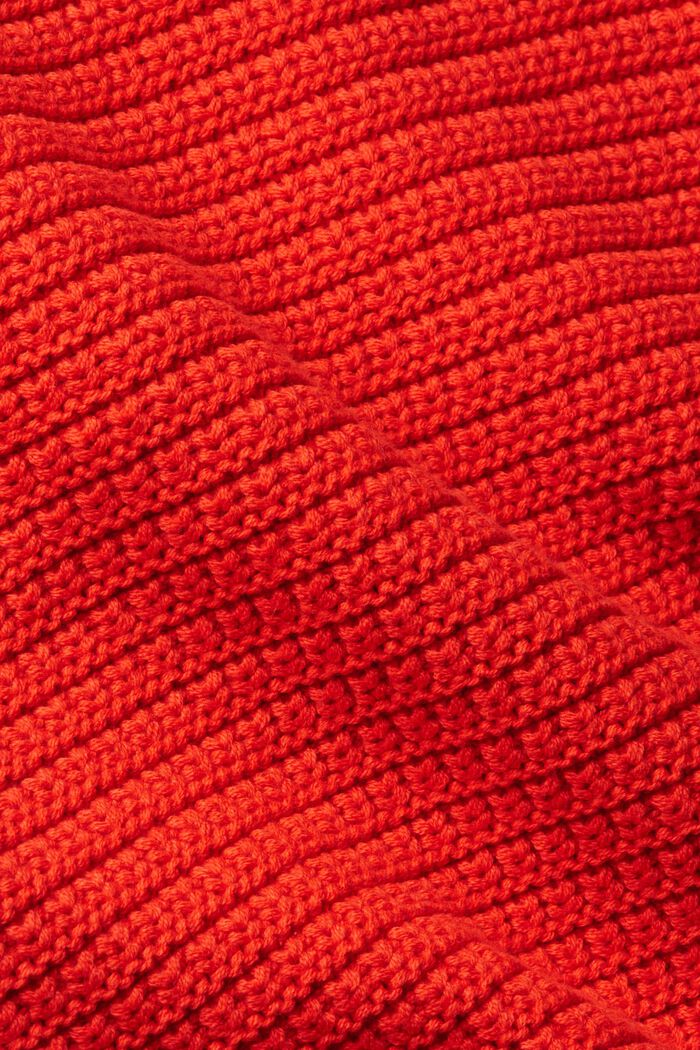 Ærmeløs pullover i strik, RED, detail image number 5