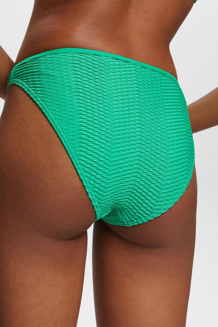 Genanvendt: teksturerede bikinitrusser, GREEN, detail image number 3