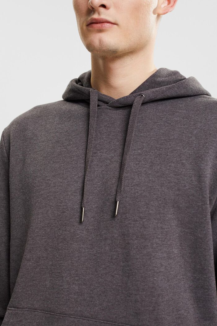 Genanvendte materialer: Sweatshirt med hætte, DARK GREY, detail image number 2