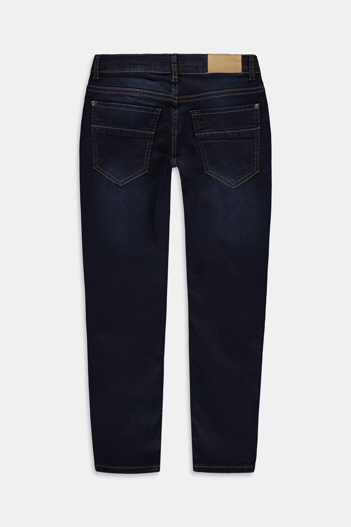 Jeans med justerbar linning, BLUE MEDIUM WASHED, detail image number 1